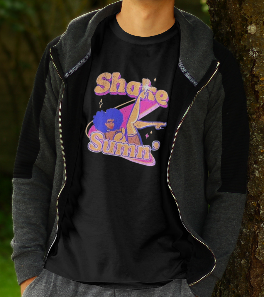 Zero Fatigue Shake Sumn Vibrant Retro Dance Vibes T-Shirt