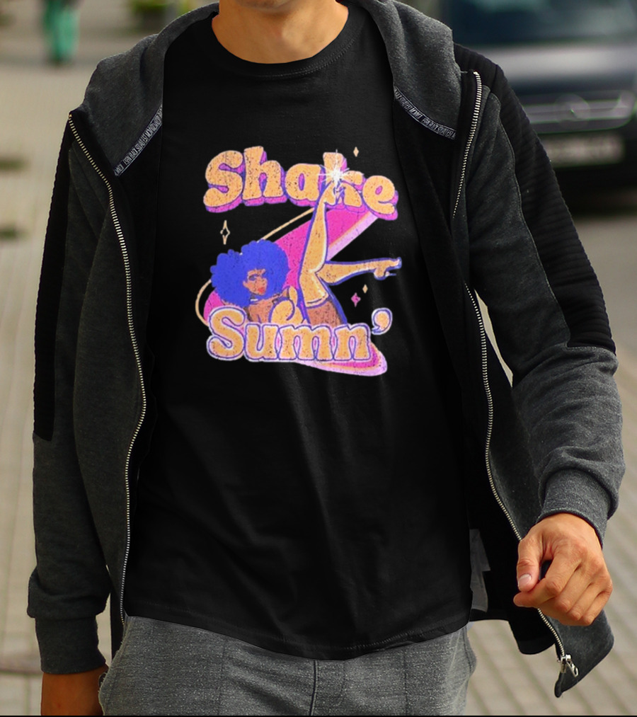 Zero Fatigue Shake Sumn Vibrant Retro Dance Vibes T-Shirt