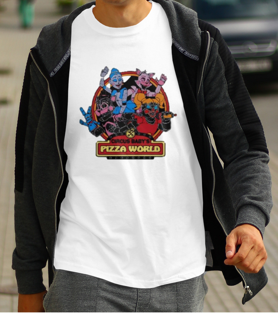 Circus Baby's Pizza World Sister Location Animatronic Characters T-Shirt