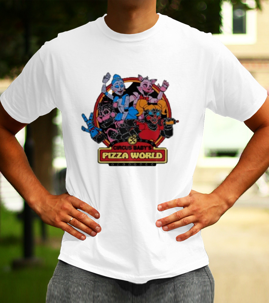 Circus Baby's Pizza World Sister Location Animatronic Characters T-Shirt