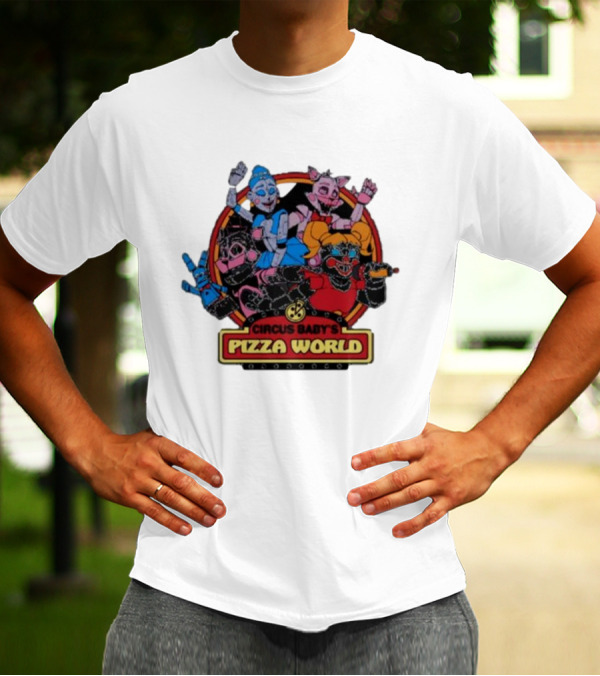Circus Baby's Pizza World Sister Location Animatronic Characters T-Shirt