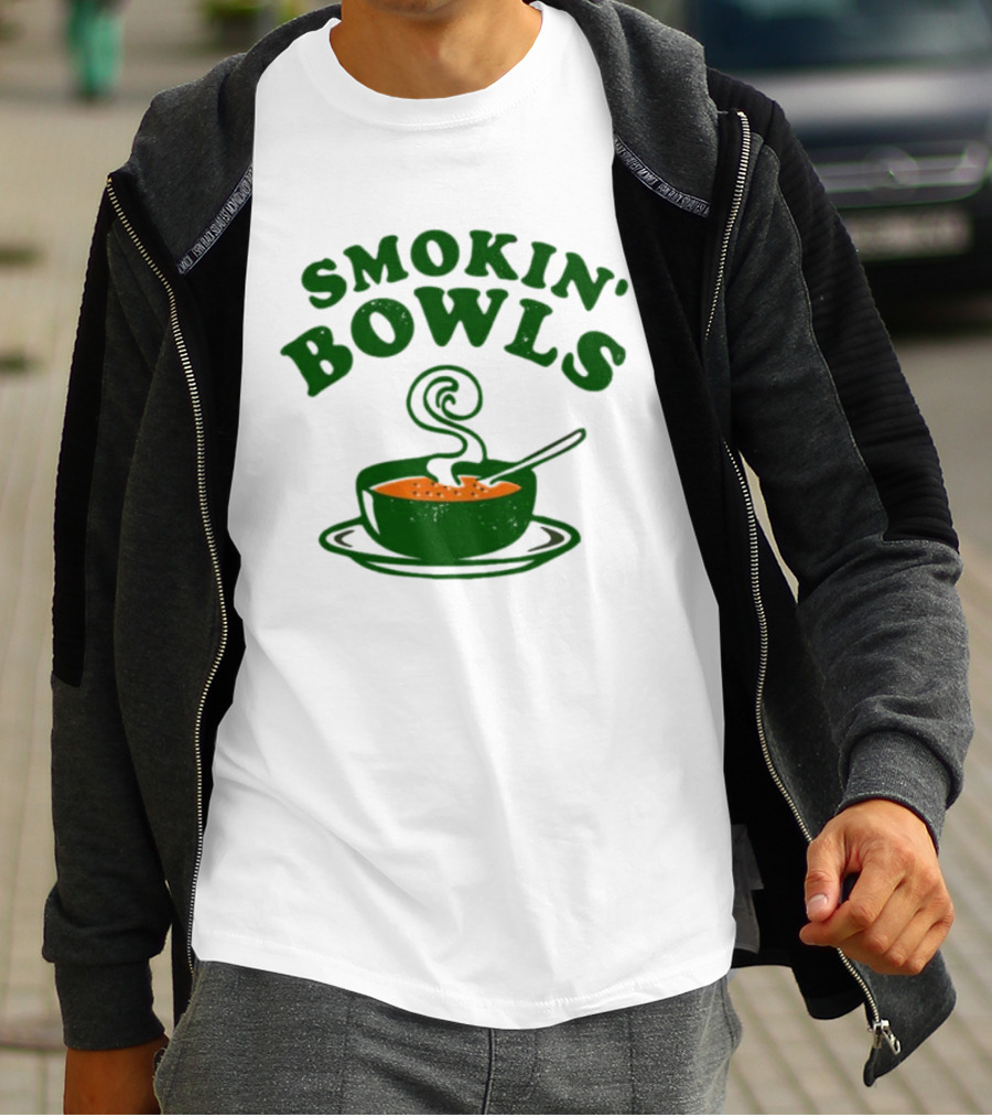 Smokin’ Bowls Soup With Spoon And Swirling Steam T-Shirt
