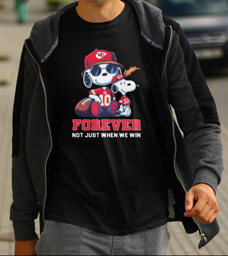 Snoopy Forever Kansas City Chiefs Not Just When We Win T-Shirt