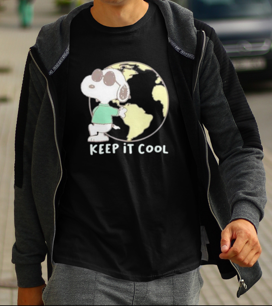 Snoopy Keep It Cool Earth Character T-Shirt