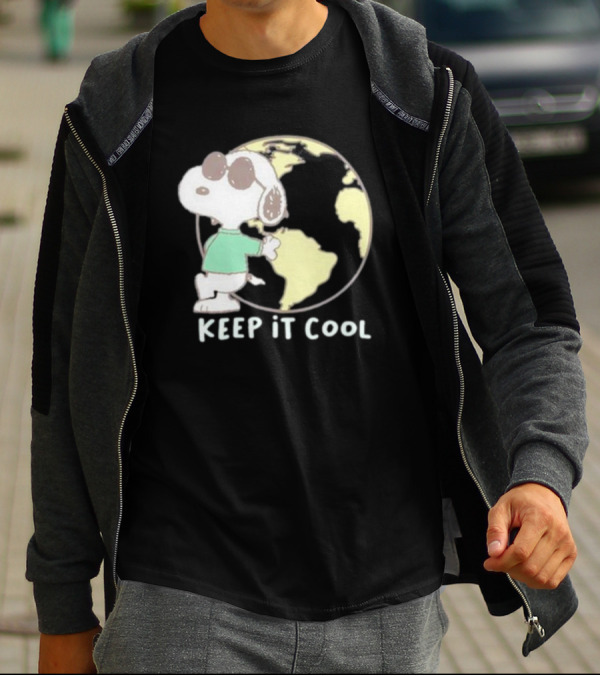 Snoopy Keep It Cool Earth Character T-Shirt