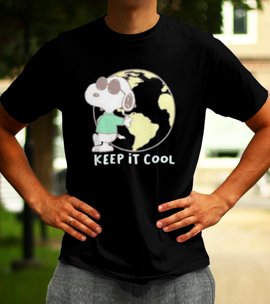 Snoopy Keep It Cool Earth Character T-Shirt