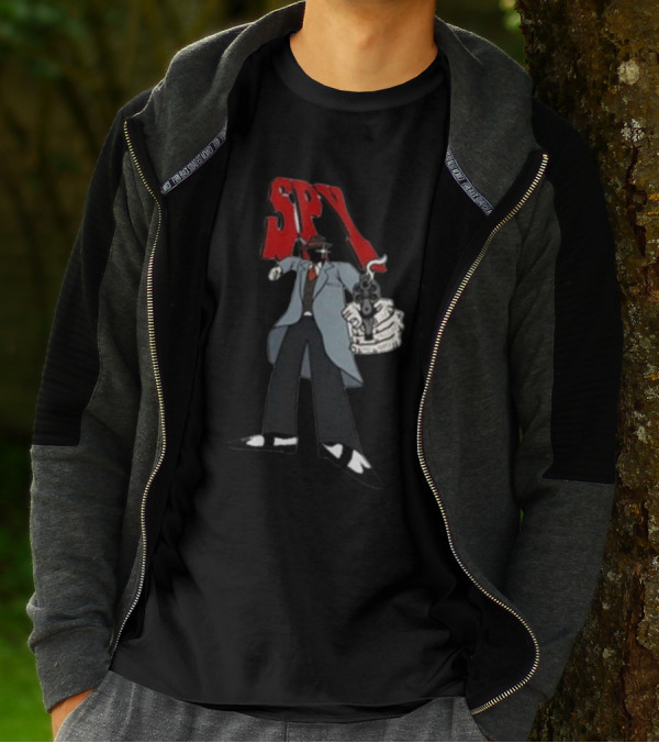 Spy Mobster Gunman Artwork Worldwide T-Shirt