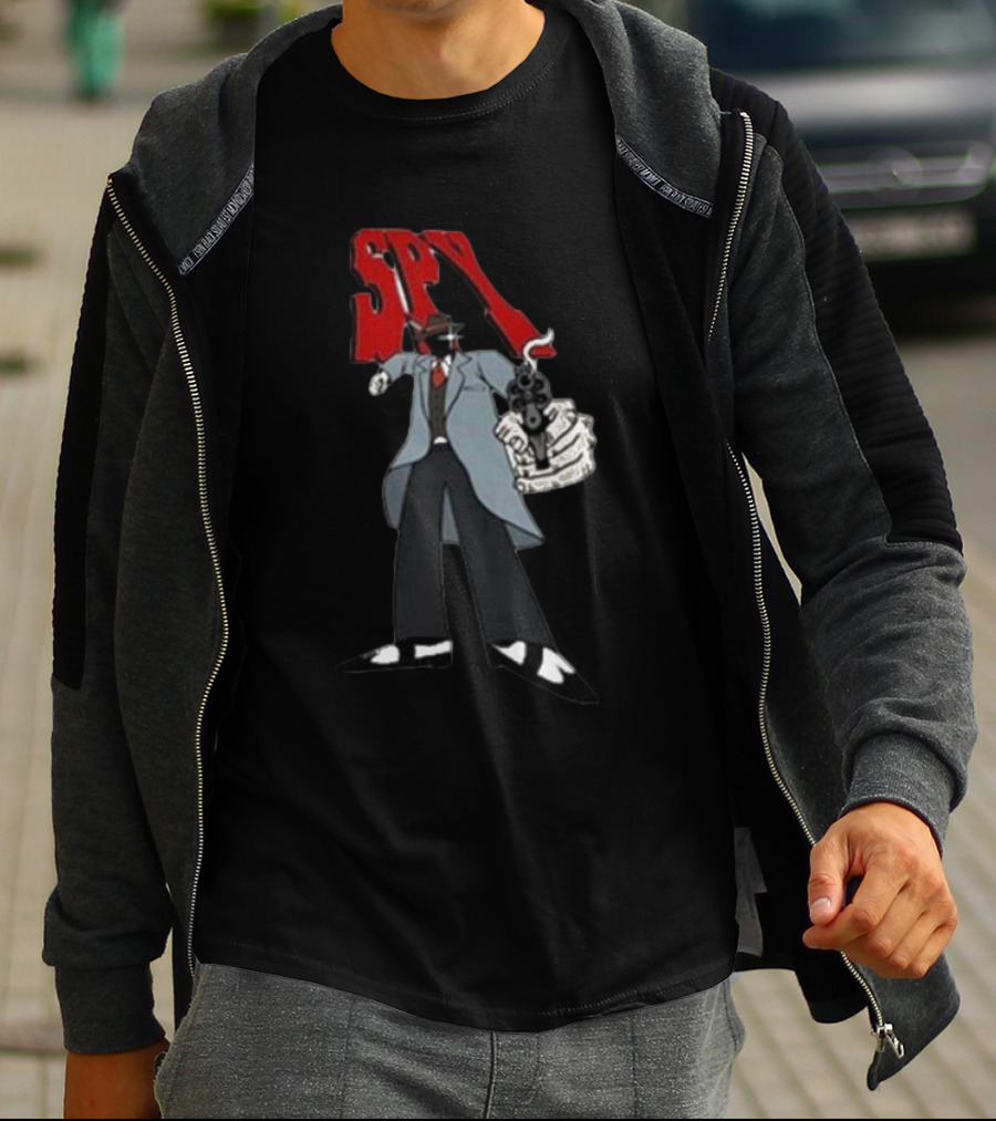 Spy Mobster Gunman Artwork Worldwide T-Shirt