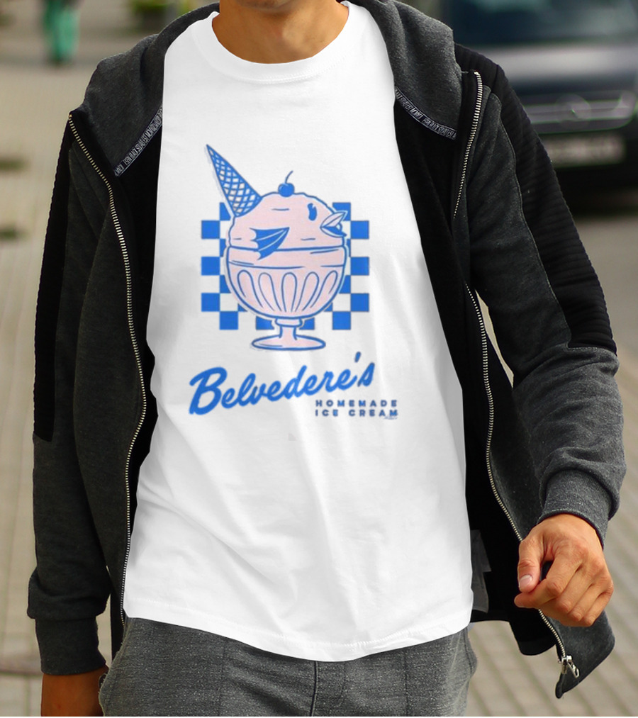 Belvedere's Homemade Ice Cream Vanilla Fish Cone T-Shirt