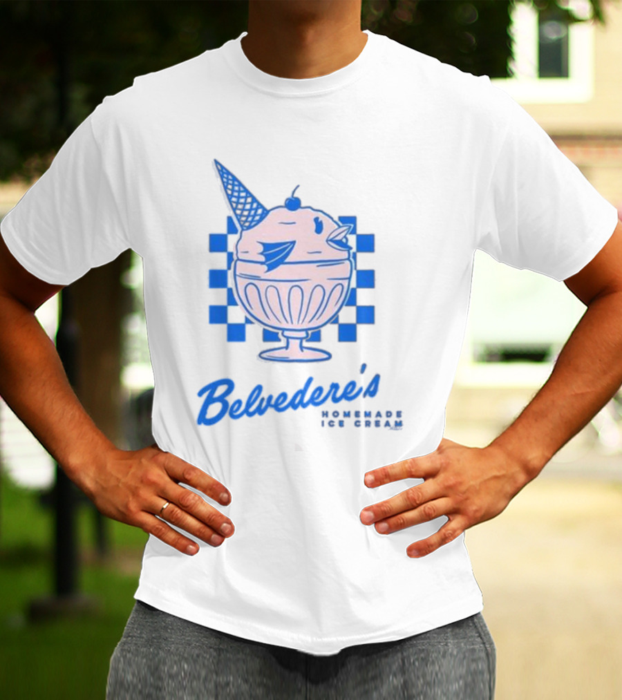 Belvedere's Homemade Ice Cream Vanilla Fish Cone T-Shirt