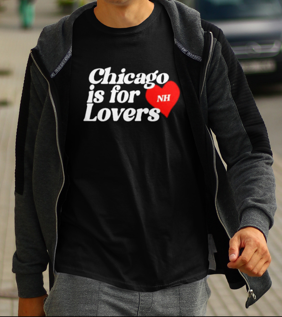 Chicago Is For Lovers NH Red Heart T-Shirt