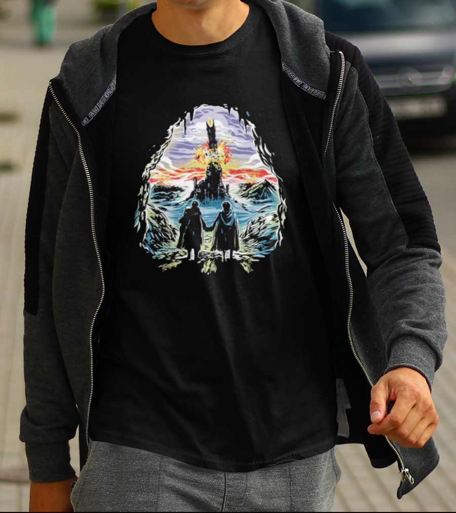 Project One Ring Mount Doom Journey Frodo Sam Image T-Shirt
