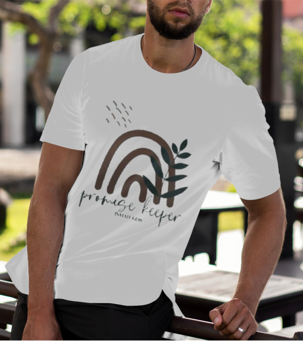 Promise Keeper Isaiah 42 16 Rainbow And Leaves T-Shirt