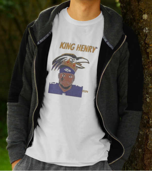 Ravens Football King Henry Baltimore NFL T-Shirt
