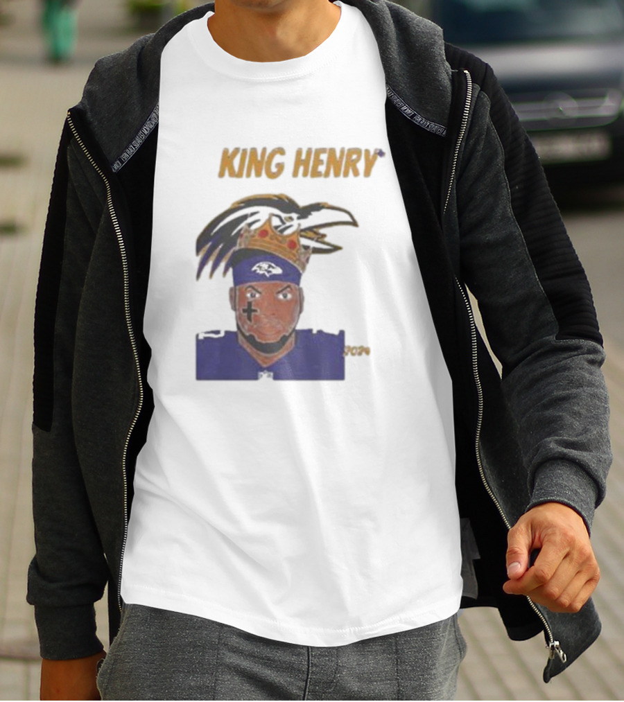 Ravens Football King Henry Baltimore NFL T-Shirt