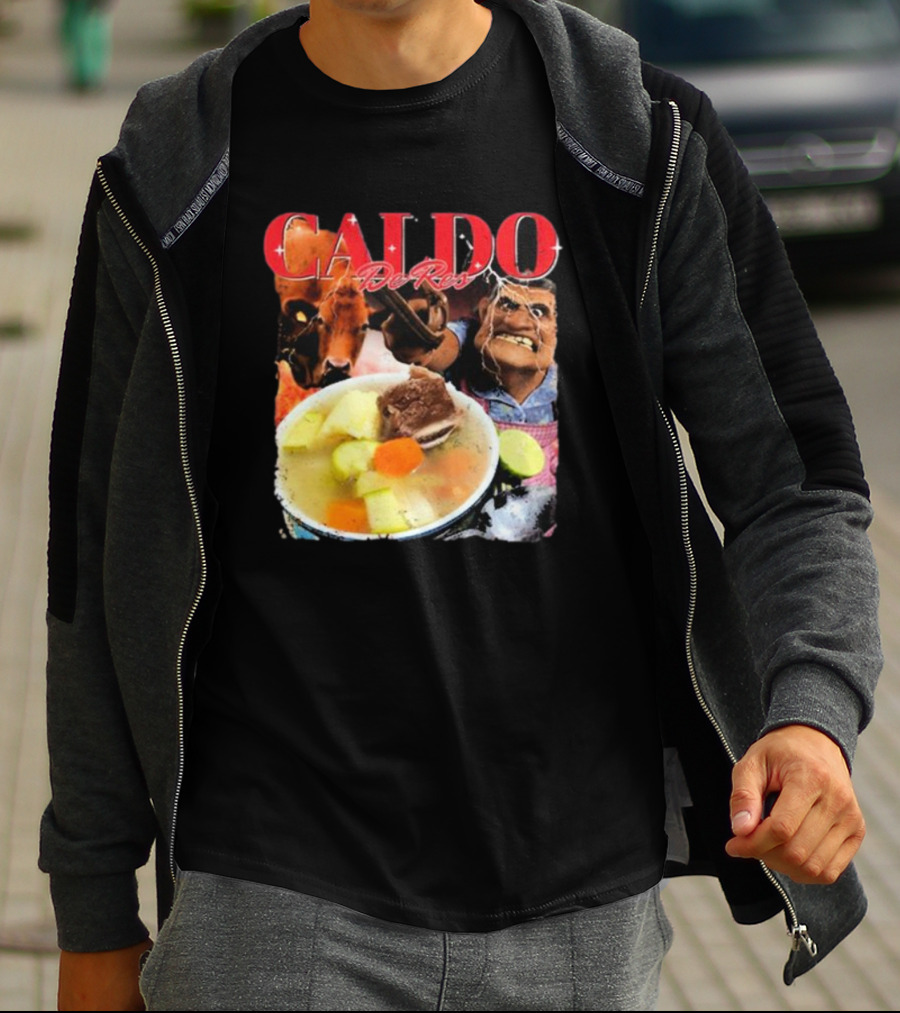 Caldo De Res Western Cowboy With Vegetable Soup T-Shirt