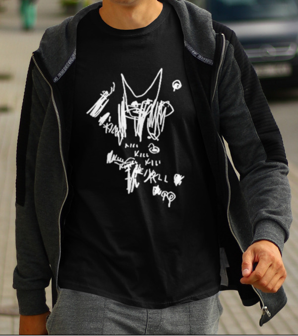 Poppy Updates Kill Kill Kill Scribble T-Shirt