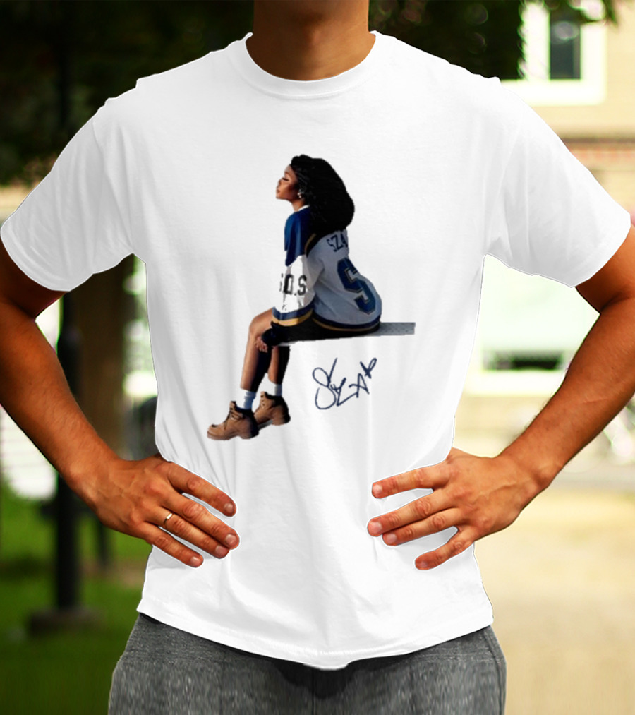 Sza Sos Signature Number 5 Sports T-Shirt