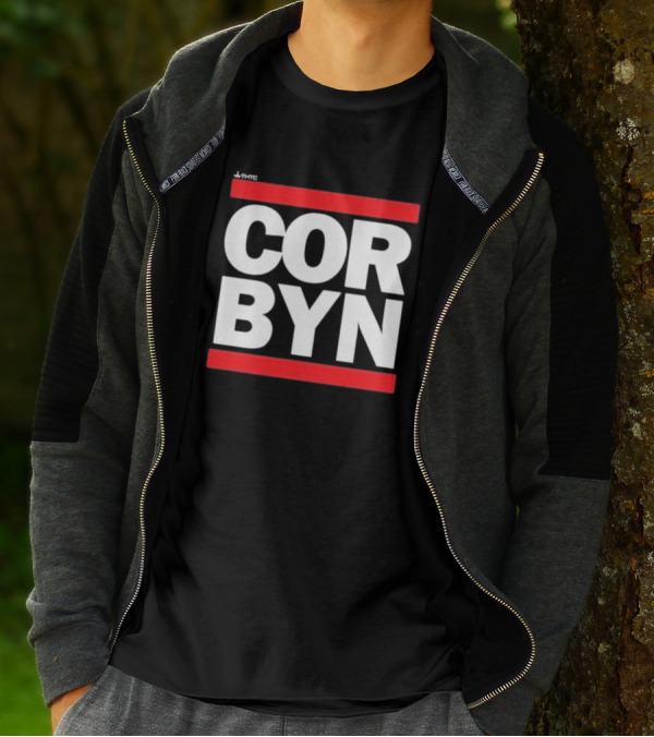 Thtc Corbyn Bold Red Framed Text T-Shirt