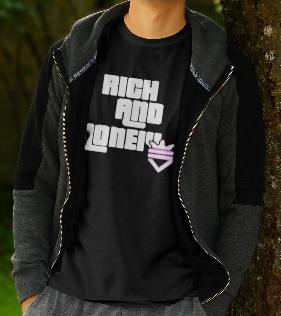 Optic Scump Rich And Lonely Rnl Wasted Miami Crown Graphics T-Shirt