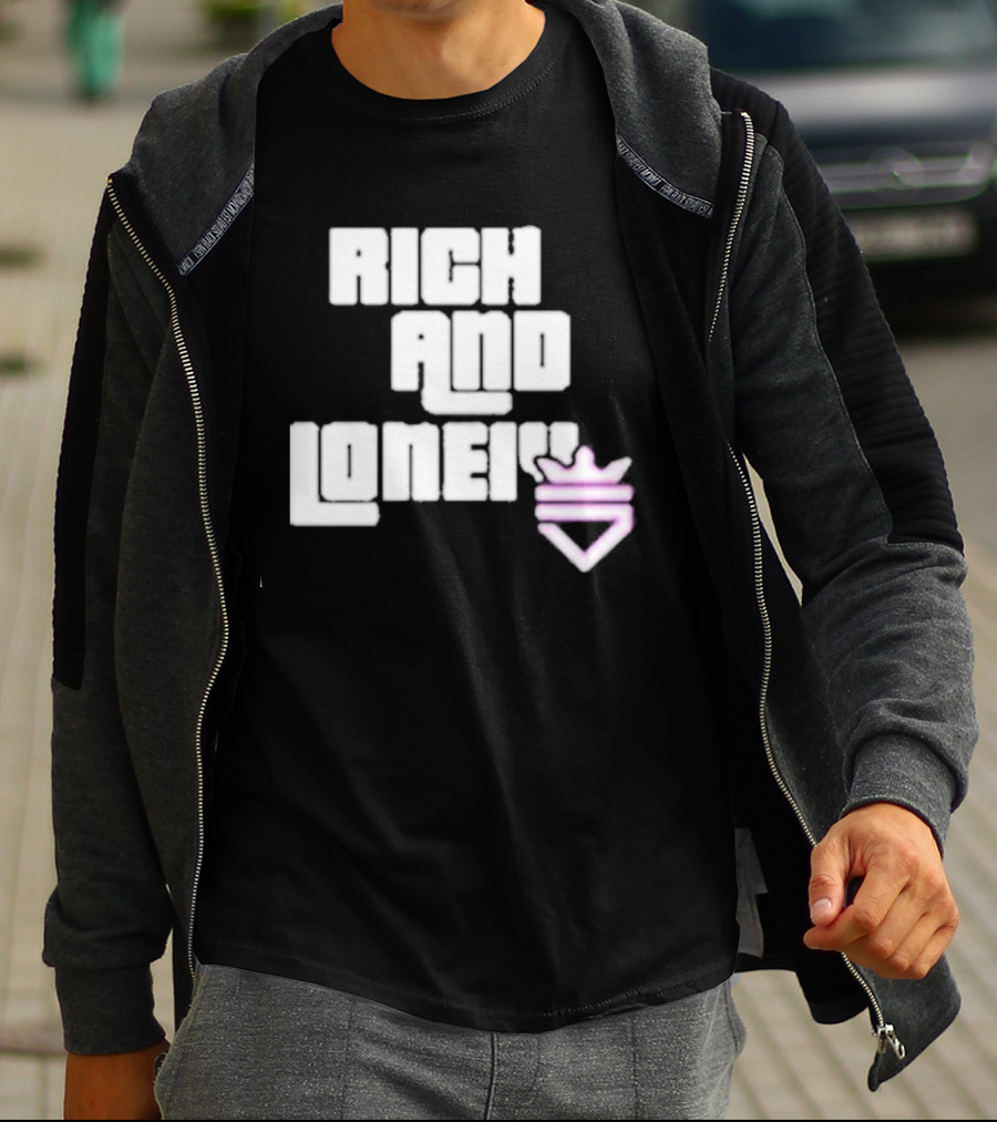 Optic Scump Rich And Lonely Rnl Wasted Miami Crown Graphics T-Shirt