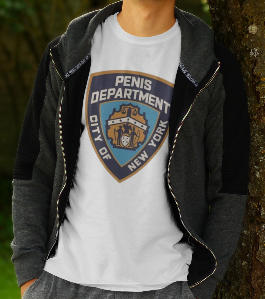 Pen15 Penis Department City Of New York Badge Emblem T-Shirt