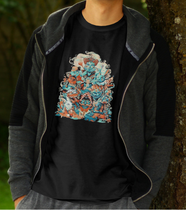 Peter Robinson Exclusive Alice In Wonderland Inspired Characters T-Shirt