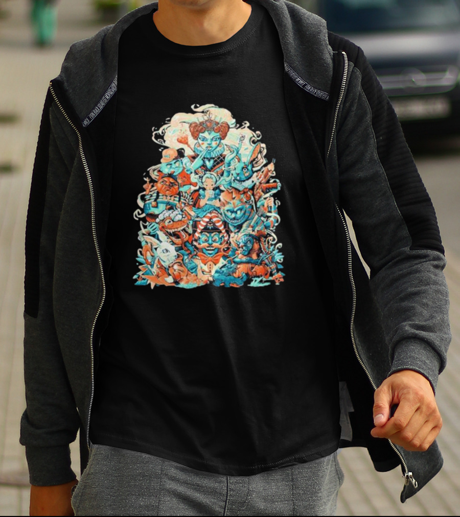 Peter Robinson Exclusive Alice In Wonderland Inspired Characters T-Shirt