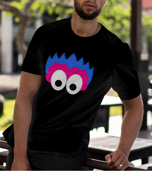 Phan Eyes Blue And Pink Monster Face T-Shirt