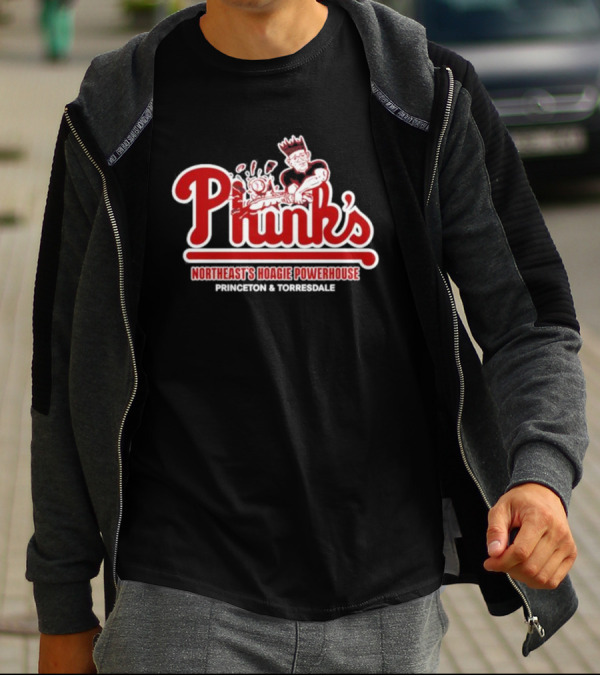 Phink's Northeast's Hoagie Powerhouse Princeton And Torresdale Logo With Chef T-Shirt