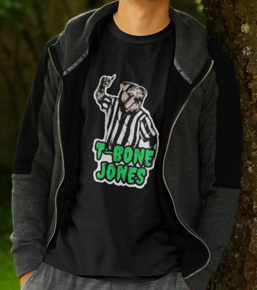 T-Bone Jones Bulldog Referee Gesture T-Shirt