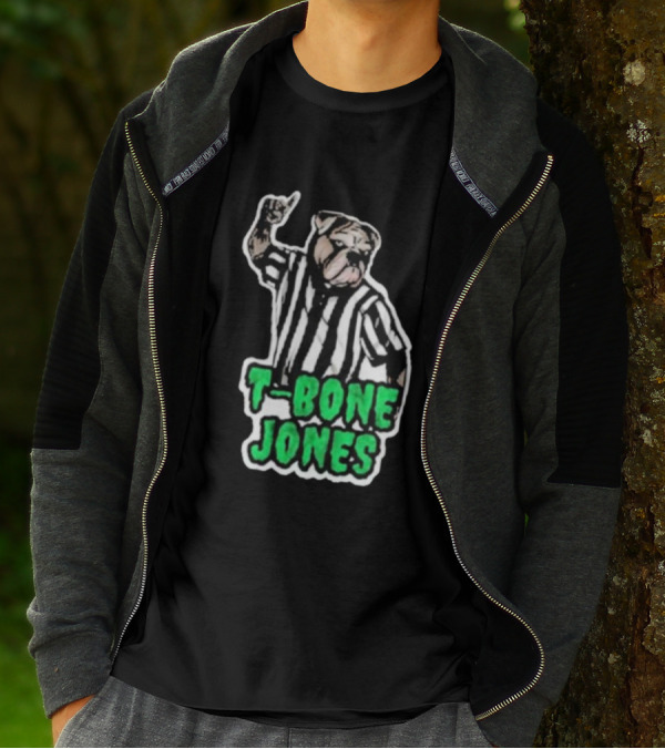 T-Bone Jones Bulldog Referee Gesture T-Shirt