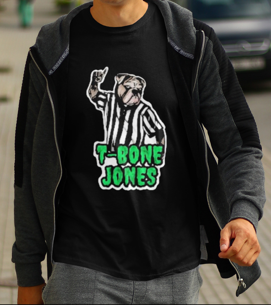 T-Bone Jones Bulldog Referee Gesture T-Shirt