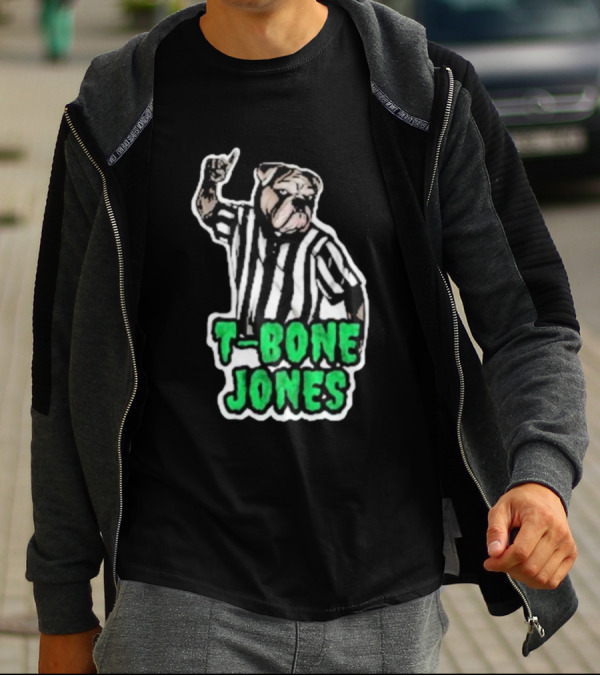 T-Bone Jones Bulldog Referee Gesture T-Shirt