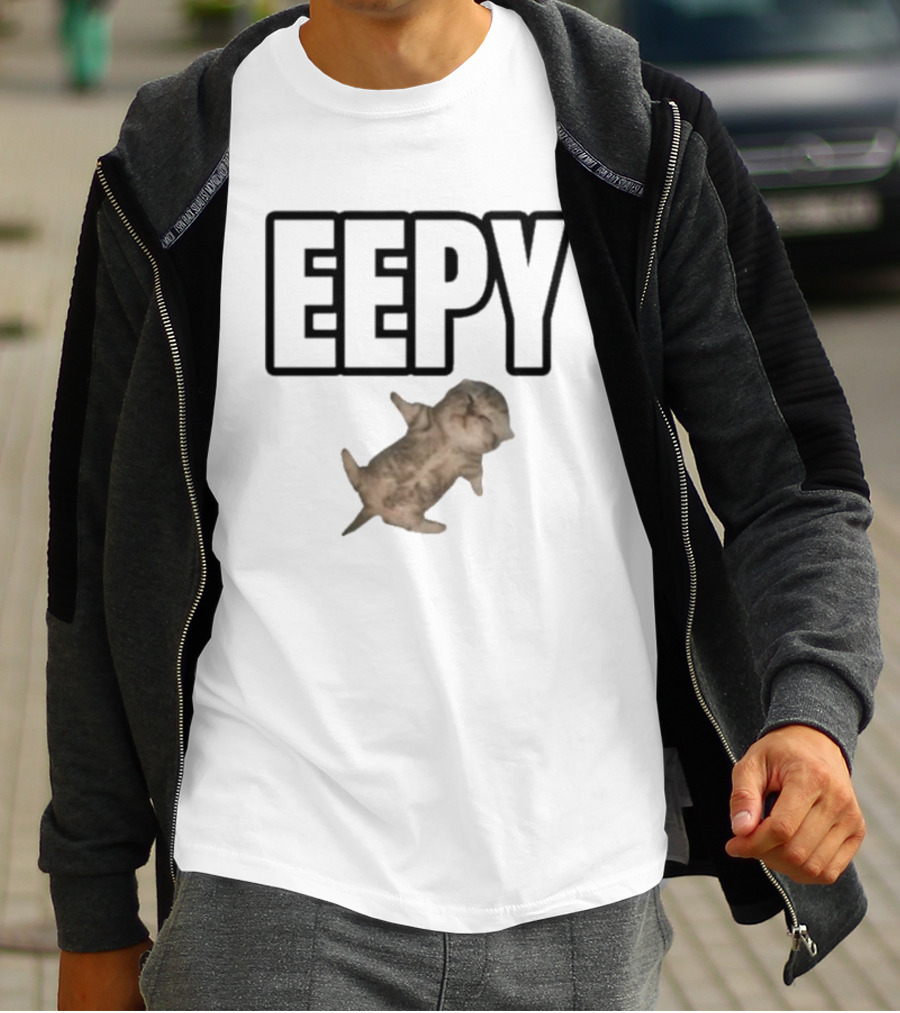 Sillyteestudio Eepy Relaxed Cat Image T-Shirt