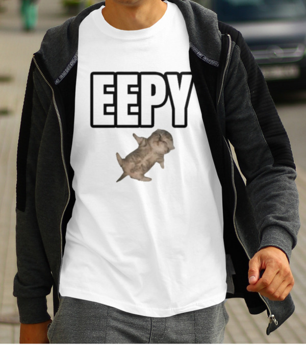 Sillyteestudio Eepy Relaxed Cat Image T-Shirt