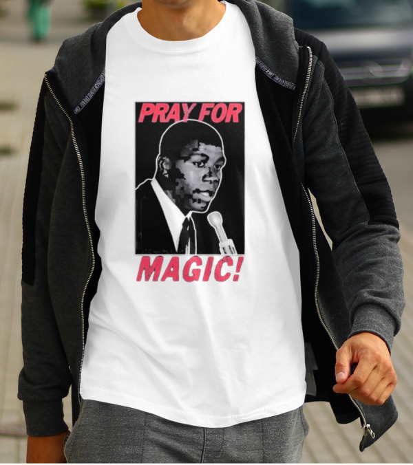 Jared Mccain Wearing Pray For Magic T-Shirt