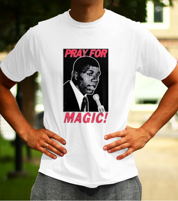 Jared Mccain Wearing Pray For Magic T-Shirt