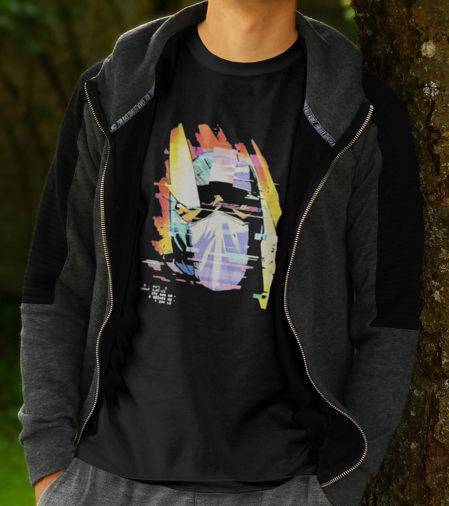 Kid Cudi Moon Man Helmet Glitch T-Shirt