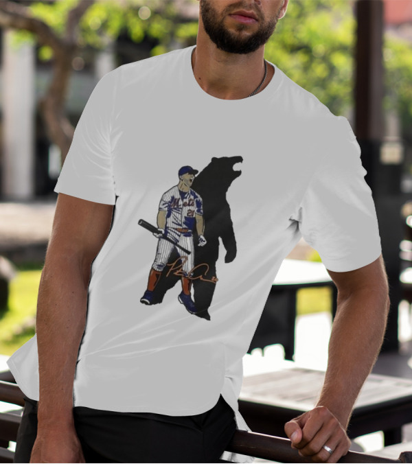 New York Mets Pete Alonso Signature And Shadow Baseball Fan T-Shirt