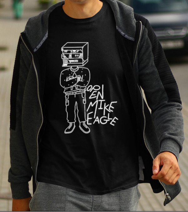 Open Mike Eagle Stereo Head Line Art Arthur Banach T-Shirt