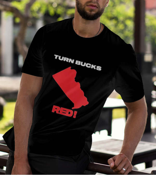 Turn Bucks County Red Map T-Shirt