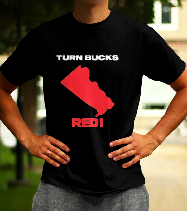 Turn Bucks County Red Map T-Shirt