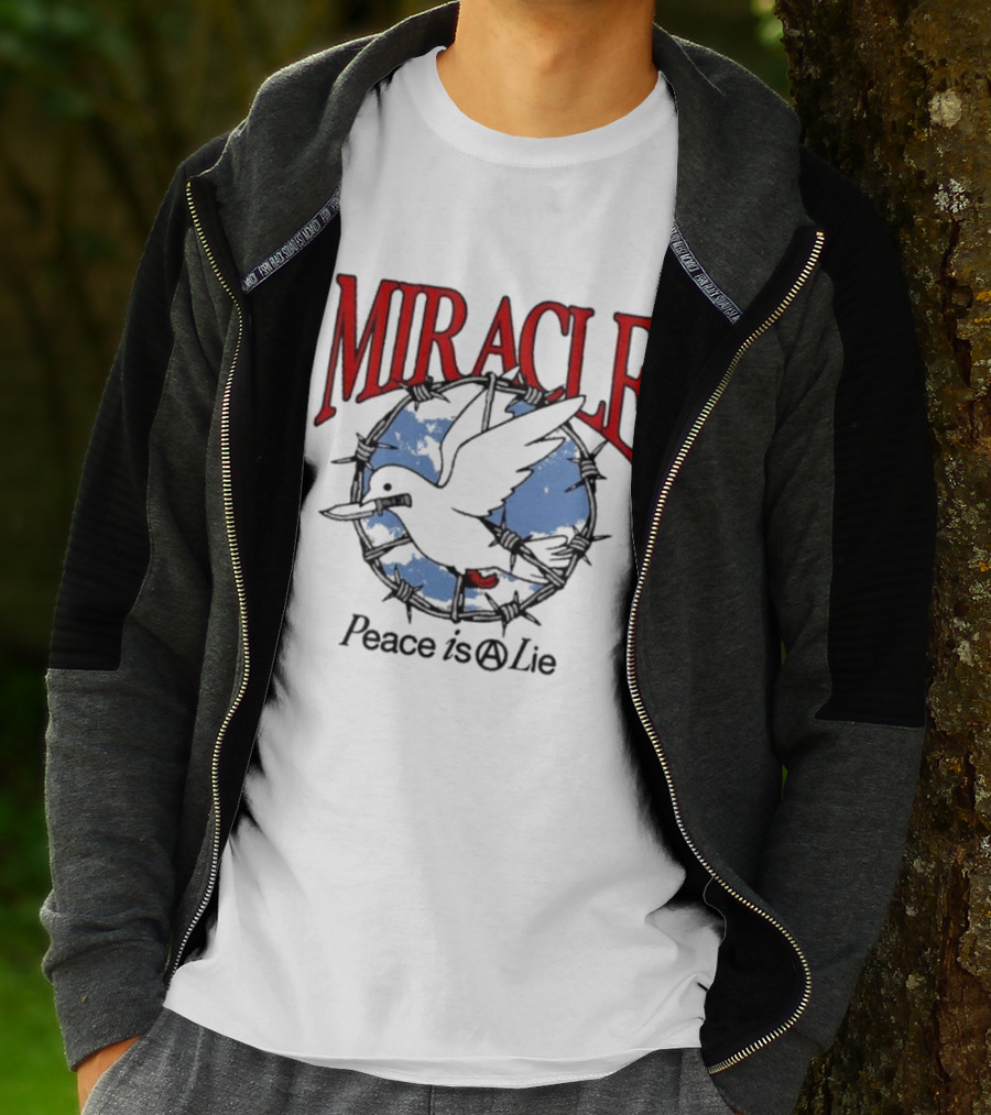 Miracle Mates Peace Is A Lie Barbed Dove T-Shirt