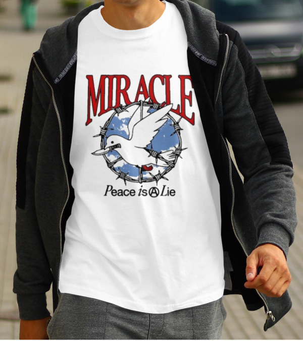 Miracle Mates Peace Is A Lie Barbed Dove T-Shirt