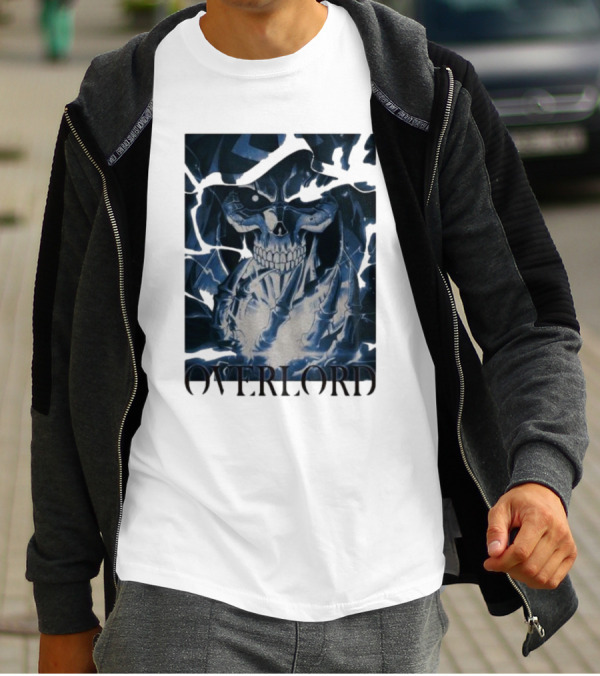 Overlord Ainz Ooal Gown Skeleton King Lightning Aura T-Shirt