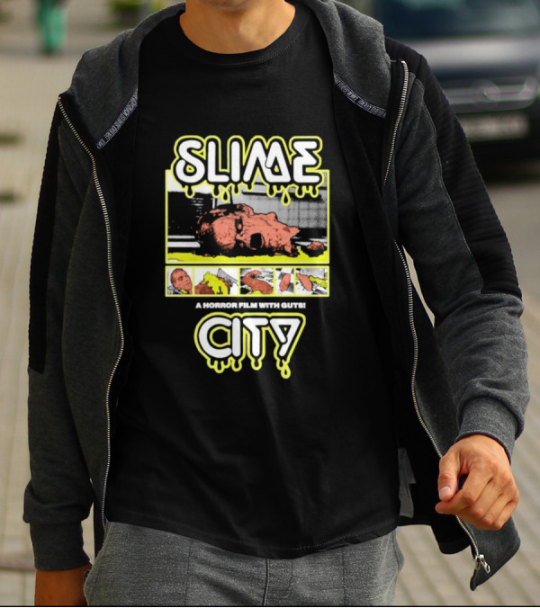 Slime City A Horror Film With Guts Graphic Novel Style Horror T-Shirt