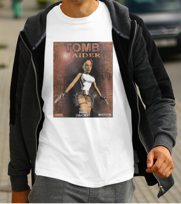 Tomb Raider Featuring Lara Croft Game Cover Eidos Core T-Shirt