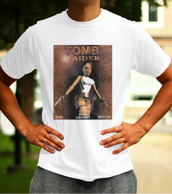 Tomb Raider Featuring Lara Croft Game Cover Eidos Core T-Shirt