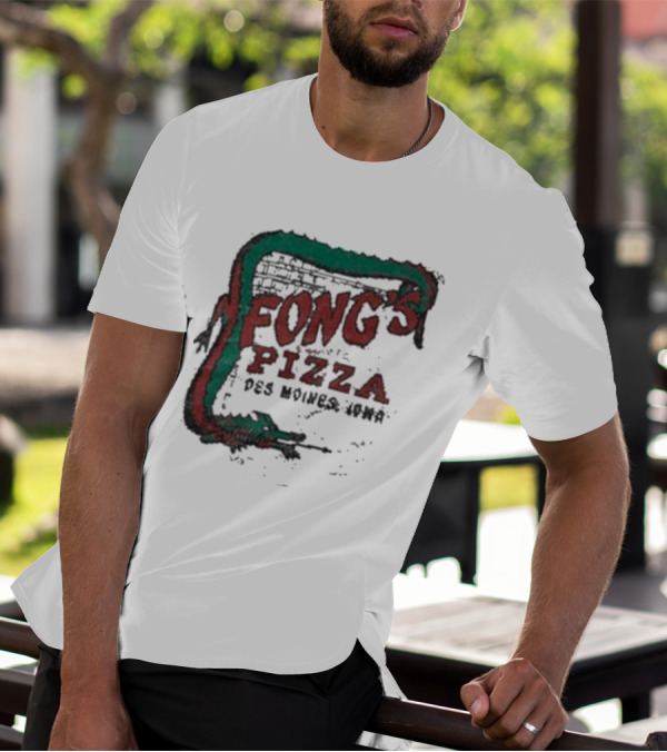 Fong's Pizza Des Moines Iowa Retro T-Shirt